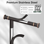 Hoimpro Toilet Paper Holder Stand Bathroom Free Standing Oil Rubber Bronze - Image 6