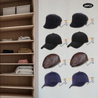 24Pcs Hat Hooks Wire Grid Wall Hat Holder Hat Display Multiple Hooks for Gridwall for Retail Cloth Wardrobe Silver - Image 4