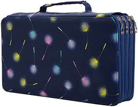 300 Slots Pencil Case 4-Layer Zipped Holder w/Handle by Lbxgap