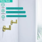 Towel Bar Set 4-Pieces Brushed Gold Bathroom Hardware Set, 18 Inch Stainless Steel Towel Rack Kit,Towel Rod Coat Hook and Toilet Paper Holder Wall Mounted Bathroom Accessories Set - Image 5