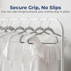 SereneLife Velvet Hangers – 200 Pack, Slim & Space Saving for Closets - Image 3