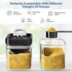 Chef's Path - Airtight Storage Boxes Set - 10 Labels and Markers - Kitchen and Pantry Storage - BPA Free - Plastic Storage Boxes with Upgraded Lids (6 Pieces - 1.5L) - Image 3