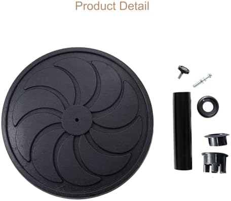 C-Hopetree 40 lb Round Heavy Duty Round Base Stand for Outdoor Patio Market Table Umbrella, Black - Image 2