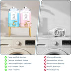 Glass Laundry Detergent Dispenser- 1 Gallon Glass Fabric Softener Dispenser with Leak-Proof Stainless Steel Faucet & Stand. Large Laundry Soap Container for Washer Room Organization &Storage - Image 6