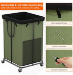 Laundry Hamper with Wheels, 150L Rolling Laundry Basket with Bag & Handles - Image 6