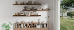 ROGMARS 72 Inches Long Walnut Floating Shelves - Image 6