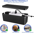 Naeety 3 Pack Cable Organizer Box, Cable Management Box for Surge Protector - Image 5