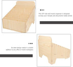 Abaodam Large Capacity Multi Compartment Wooden Mail Organizer Box with Rustic Finish and Versatile Placement for Office and Store to Sort Invoices, Receipts, and Bills Efficiently - Image 7