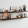Homeforia 48 Inch Floating Shelves, High-End Solid Pine Wood, Set of 2 by Homeforia