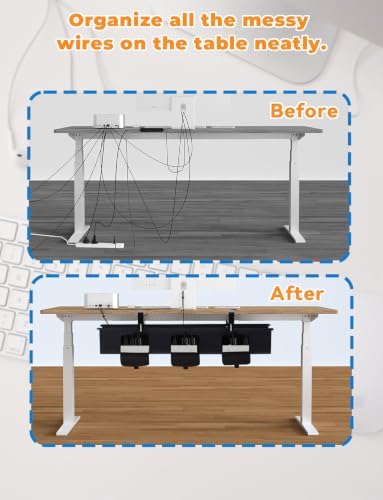 36 inch Cable Management, No Drill Under Desk Cable Management Tray - Image 2