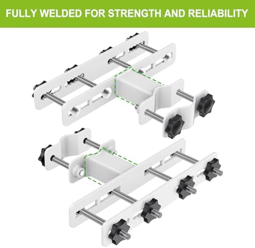 Dolibest Heavy Duty Patio Umbrella Holder - Steel Outdoor Umbrella Mount, Fully Welded for Stability, Adjustable for 1-2 inch Umbrella Pole, Wide Railing Compatibility, Space-Saving Design, 2 Pack - Image 4