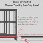 Dog Crate Tray Replacement,46.8-Inch Reinforced Chew-Resistant Pan - Image 2