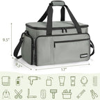 TORIBIO Large Hairdresser Bag with Adjustable Dividers, Barber Carrying Bag - Image 2