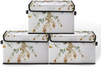 Stackable Clothes Storage Bins with Lids 3 Pack by BestSellers