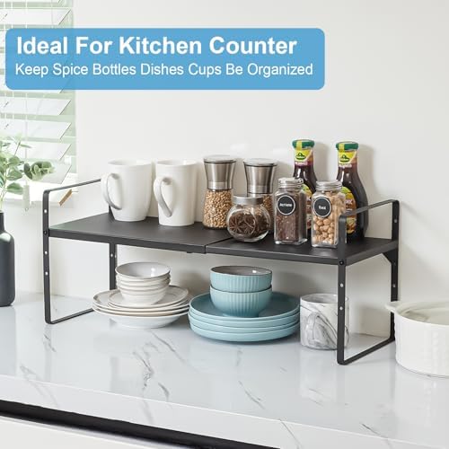 15.5 to 25.5 Inch Kitchen Cabinet Shelf Organizers，Kitchen Shelf Organizer - Image 7
