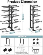 MUDEELA 10-Tier Pots and Pans Organizer Rack, 23.62" H for Cast-iron Pans - Image 4