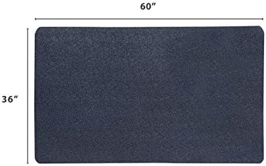 VersaTex Multi-Purpose Recycled Rubber Floor Mat for Indoor or Outdoor Use, Utility Mat for Entryway, Tool Bench, Garage, Under-Sink, Patio, and Door Mat; 36" x 60", Black - Image 2
