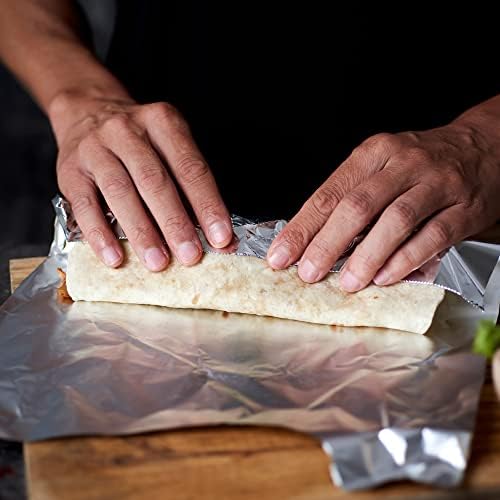 EcoQuality [1 Pack] Food Service Heavy Duty Aluminum Foil Roll (12 in x 1000 ft) with Sturdy Corrugated Cutter Box - Great for Grill Use, Kitchen Wrap, Foil Wrap, Cooking, Cleaning - Image 6