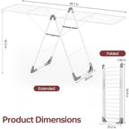 APEXCHASER Clothes Drying Rack, Large Capacity Drying Rack Clothing - Image 2