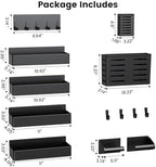 Mystozer Magnetic Spice Rack for Refrigerator Black, 8 Pack - Image 5