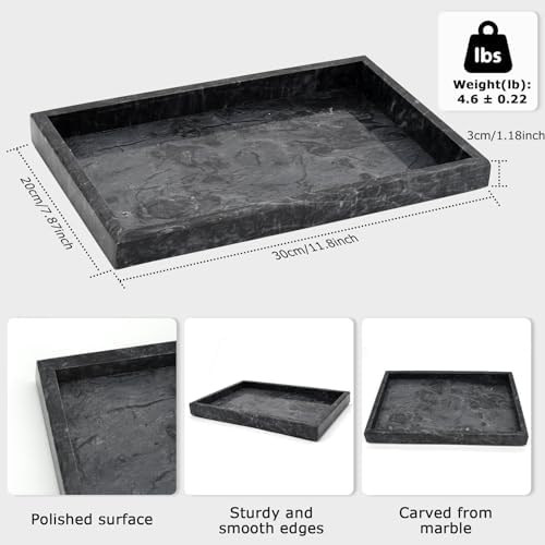 Marble Bathroom Tray,Pure Natural Vanity Tray,﻿ - Image 3