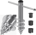Dolibest Beach Umbrella Sand Anchor, Heavy-Duty Steel Beach Umbrella Holder with 3 Sleeves (Fits 1-2" Poles), Windproof Beach Umbrella Stake, Fully Welded Spiral Base Design for Ultimate Stability by Dolibest