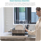 Home Zone Living Dish Drying Rack for Kitchen Counter - Image 7