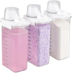 Sandmovie 3 Packs Laundry Detergent Dispenser, 78 Oz Clear Plastic Laundry Soap Containers with Scale by Sandmovie