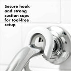 OXO Good Grips 3-Tier Aluminum Shower Caddy, Bathroom Organization - Image 3