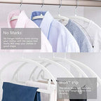 MIZGI Velvet Hangers 30 Pack, Patented Rounded Shoulder Sweater Hangers - Image 5