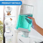 5 Pcs Liquid Laundry Detergent Dispenser 78 oz Clear Soap Powder Container with Lids Fabric Softener Bleach Dispenser for Storage Laundry Room Organization - Image 3