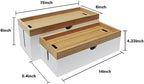 Bamboo Cable Management Box, Large Cord Organizer Box Cable Box to Hide Wires & Power Strips for Desktop Storage Cord Holder for Office Home,No Assembley Required - Image 2