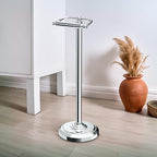 Gatco 1436C Toilet Paper Holder Stand, Chrome Finish, Freestanding Bathroom Floor Stand, Pedestal, Weighted Base, 22 Inch - Image 5
