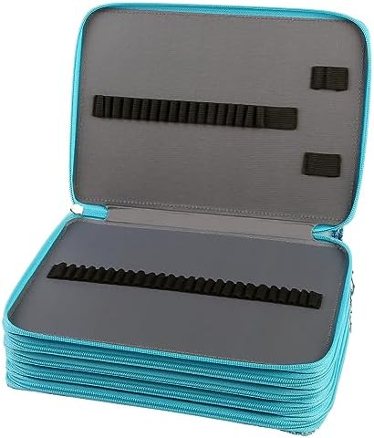 250 Slots Pencil Case 5-Layer Zipped Holder w/Handle - Image 4