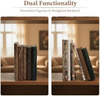 Retro Classical Resin Faux Fake Books Bookend, Decorative Shelf Book Holder, Coffee Table Display Ornament, Fall Home Interior Decoration, Decorative Gift for Men for Living Room - Image 3