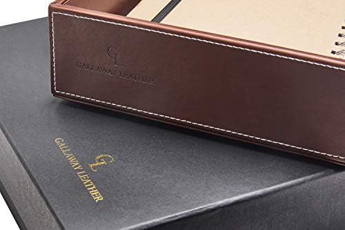 Gallaway Leather Letter Desk Organizer - Premium PU Leather Perfect for Office Organization, Document Holder Fits A4 Paper, Stackable Drawers for Extra Desk Storage - Image 6