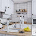 BGL Hand Towel Holder Stand for Bathroom, Hand Towel Stand for Bathroom Counter, Free Standing Towel Racks for Bathroom with Weighted Base,Matte Black - Image 4