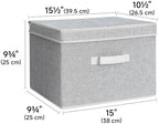 StorageWorks Fabric Storage Bins with Lids, Closet Storage Bins - Image 2