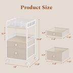 Plaviya Makeup Organizer Cart Under Desk Storage for Perfume Nail Skin Care - Image 2