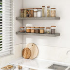 RICHFOCUS Long Floating Shelves for Wall 1Pack, Grey, 40" Lx8 D - Image 2