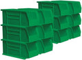 Akro-Mils 30230 AkroBins Plastic Storage Bins, 11"x5"x5", Green, 12-Pack by Akro-Mils