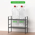 Expandable Storage Shelf, Stackable Organizer Rack, Black Large 3 PK - Image 4