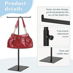 Leinuosen 4 Pcs Tabletop Purse Display Stand Metal T Bar Display - Image 3