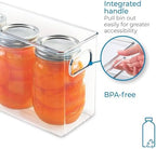 iDesign Slim Clear Plastic Storage Bin, Tall Narrow, 2-Pack - Image 4