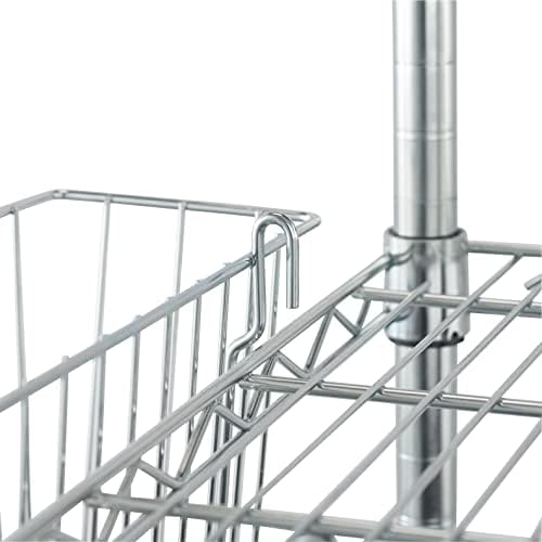 TRINITY EcoStorage 15-Inch Metal Hanging Basket, NSF, Chrome, 2-Pack - Image 3