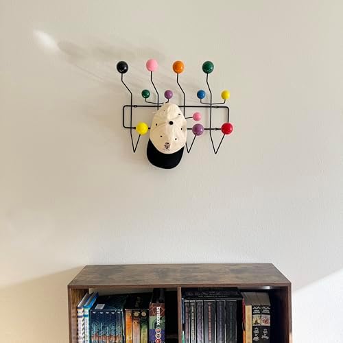 Mod Made Mid Century Modern Bubble Wall Mounted Coat Rack, Color Ball Black Frame - Image 6