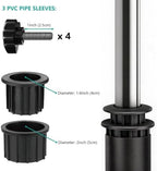 Stainless Steel Deck Umbrella Mount,Heavy Duty Patio Umbrella Holder for Deck Railing (Fit Max OD 2 Inch),Can Be Installed at Right Angles or Flat Surfaces,Black - Image 4