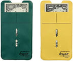 Two Color Bundle | Green & Yellow |10 Each for a Total of 20 envelopes | Reuseable Dropit Safe Envelope for Safe Depositing of Currency and Money | Organize Coupon, Currency by UBICON