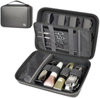 Boobowl Hard Travel Case for Hair Clippers, Hair Cutting Barber Supplies Organizer Bag, Trimmer Storage Holder for Ufree/for Wahl Men Razor Guard Grooming Kits -Box Only (Dark Grey) by BOOBOWL