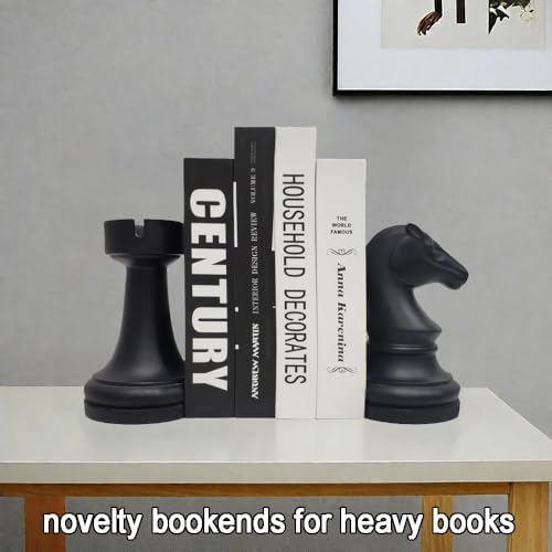 Decorative Chess Bookends Novelty Book Holders for Shelves - Image 2